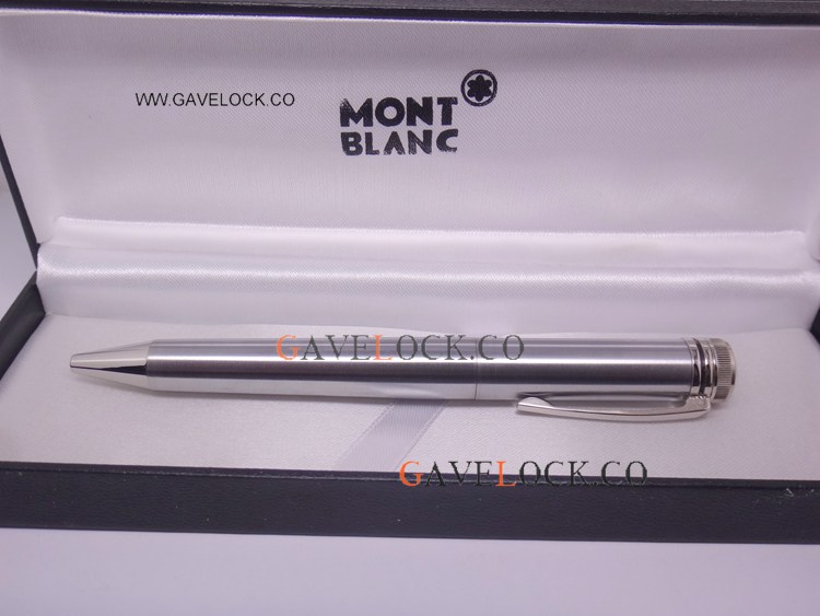 Replica Mont Blanc Pens For Sale Heritage Collection 1912 Capless Gray Ballpoint